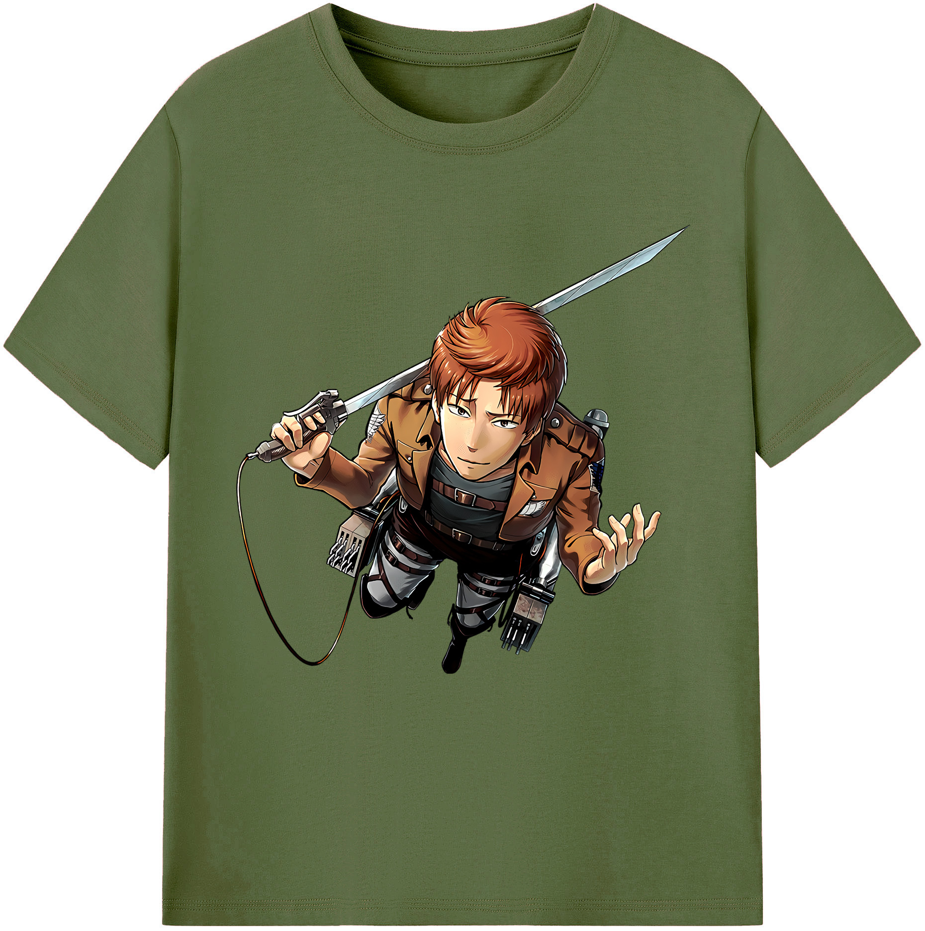（画像用） 進撃の巨人 Attack on Titan 綿100％半袖Tシャツ（フロントプリント）